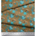 thumbnail image 2 of Soimoi polyester Crepe Fabric Leaves & Floral Print Sewing Fabric Yard 42 Inch Wide, 2 of 5