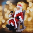 thumbnail image 4 of Mecedora Santa Claus Muñeca Sacudiendo la cabeza Mano Caderas Juguete para niños Navidad Baby Shower Navidad año de nuevo Oficina en hogar Adorno yotijar Figurina de Santa Claus, 4 of 9