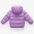 thumbnail image 4 of HNMKIU Boys and Girls Padded Coat and Thickened Baby Hooded Jacket Childrens Down Jacket Winter Coat for Kids 1-6 Years Light Purple-b,4-5Years, 4 of 4