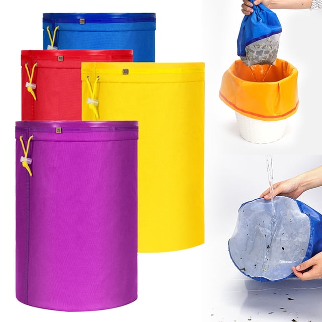 Ymkly 4pcs/Set 1 Gallon Mesh Bag Bubble Bag Kit Set Of 4pcs Bag Bags Extraction Bags With Pressing Screen And Carrying Bag