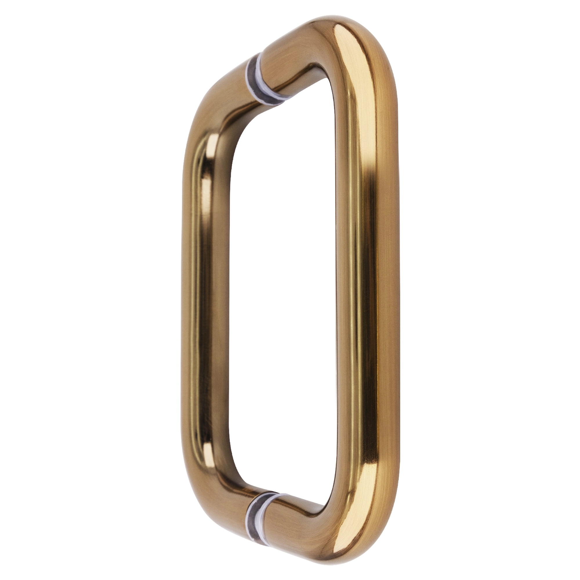 CRL BPD6ABR Antique Brass 6" Back-to-Back Solid Brass 3/4" Diameter Pull Handles Without Metal Washers