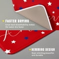 thumbnail image 3 of 4th of July Dish Drying Mats for Kitchen Counter 16×18 Inch Patriotic Red Small Microfiber Drying Mat Kitchen Accessories Dish Rack Mat Drainer Pad Washable Absorbent, 3 of 7