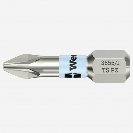 UPC: 4013288111029 | Wera 071021 #2 x 25mm Stainless Steel Pozidriv Torsion Insert Bit