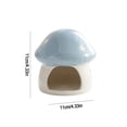 thumbnail image 3 of Dvumao Mushroom Ceramic, Ceramic Small Animal Shelter & Cave House, 3 of 3