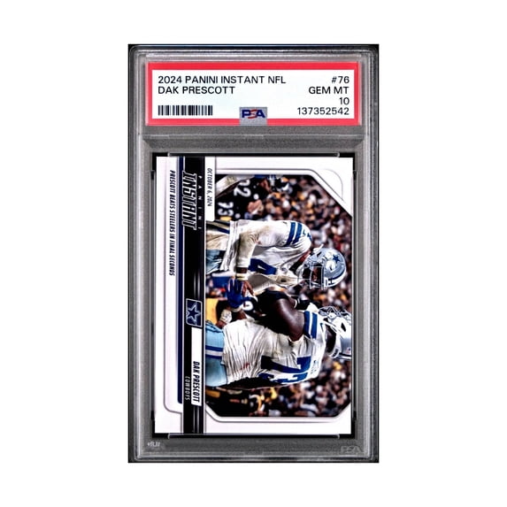 Dak Prescott Rookie 2024 Panini Instant NFL #76 PSA 10 Gem Mint