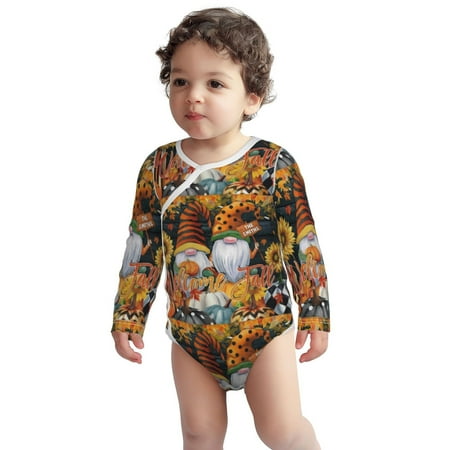 

Haiem Welcom Fall Printed Unisex-Baby Long Sleeve Onesies Bodysuits Unisex Babies Snap-Up Rompers-18 Months