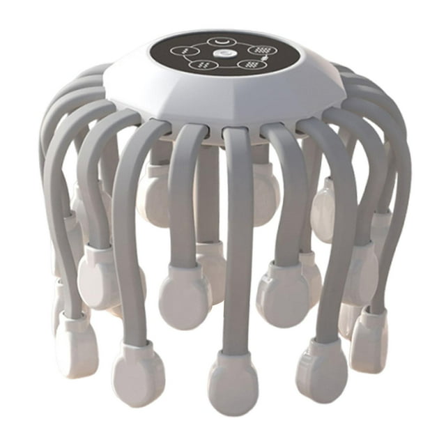 BELOVING Electric Head Massager Gift 5 Adjustable Modes for Relaxation Head Scratcher White