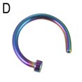 thumbnail image 3 of Non-Piercing Jewelry - Clip-On Nose and Lip Rings with Stainless Steel Finish, 3 of 8