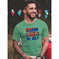 thumbnail image 2 of Born On 4Th Of July T-Shirt Men -Image by Shutterstock, Male Small, 2 of 4
