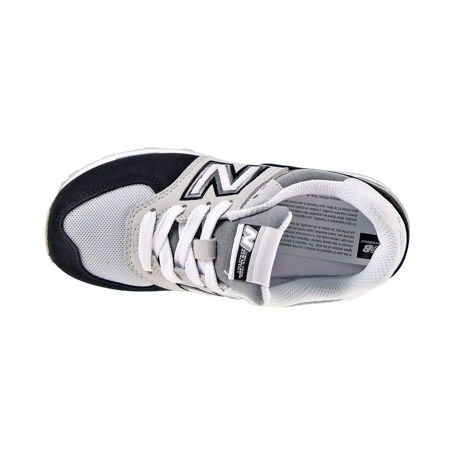 New Balance 574 Varsity Sport Little Kids Shoes Gray-Black-White pc574-nlc - image 5 of 6