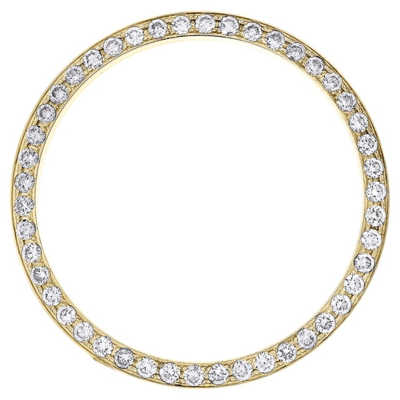 10K Yellow Gold Custom Diamond Bezel For Rolex Day-Date Fits 36mm Watch 1.40 CT.