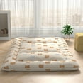 thumbnail image 2 of Costway Queen Futon Mattress Japanese Floor Pad Washable Cover Carry Bag Brown Bear, 2 of 9
