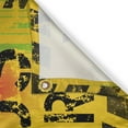 thumbnail image 3 of Ambesonne Retro Kitchen Curtains, Nerds at Work Grungy, 55"x39", Yellow Black Green, 3 of 3