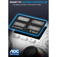 thumbnail image 5 of AOC Wireless Gaming Controller for PC, Steam, PS4, iOS, Android, Interactive Screen, Hall Effect Joystick and Triggers, RGB Lighting, Adjustable Vibration/Turbo, White(Not for Xbox, PS5), 5 of 10