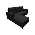 thumbnail image 4 of Sala Esquinera El Bazar Store Demeter Negro 210x160 cm Tela Lino nacional Modular, 4 of 6