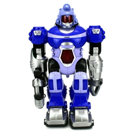 VT Power Warrior Android Toy Robot Figure w/ Lights, Sounds, Realistic Walking Function (Colors May