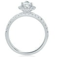 thumbnail image 2 of Pompeii 1.60 Ct Pear Diamond Engagement Ring Set 14k White Gold Halo Lab Grown (G,VS2-SI1), 2 of 3