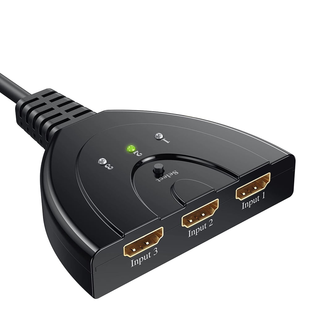 Répartiteur HDMI En Aluminium 4K @ 30 Hz 1 Entrée 2 Sorties Prend En Charge HDCP, 4K, 3D, UHD