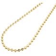 thumbnail image 2 of 10k Yellow Gold Moon Cut Style Link New Solid Chain Necklace (4mm) 26", 2 of 5
