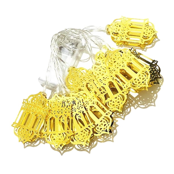 Decoraciones de Ramadán, luces LED de Ramadán musulmanas, linternas de Ramadán, decoración de Ramadán islámico musulmán para Eid, regalos de Ramadán A Sunnimix Luces de hadas