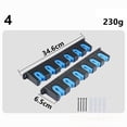 thumbnail image 4 of Horizontal Fishing Rod Holder ABS and EVA 6 Fishing Poles Rack Wall Mount, 4 of 7