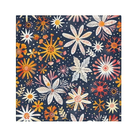 

Napkin Satin Napkin 20*20Inchx1 Kitchen Towel Dinner Plate Towel Decorative Towel Napkin Tea Towel Suitable For Kitchen Table Magic Flower