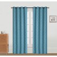 thumbnail image 1 of Jacquard Panel W 8 Grom (Tree) (Blue) (84") - Set of 2, 1 of 2