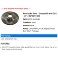 thumbnail image 2 of Rear Brake Rotor - Compatible with 2011 - 2013 INFINITI M56 2012, 2 of 2