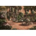 thumbnail image 2 of Brown, Betsy 14x11 Gold Ornate Wood Framed with Double Matting Museum Art Print Titled - French Quarter Courtyard II, 2 of 4