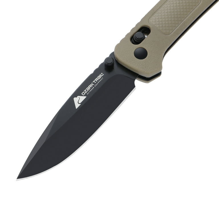 Ozark Trail 7.5 inch Folding Knife,D2 Blade,Ball Bearing,OD