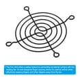 thumbnail image 4 of Unique Bargains 80mm Fan Finger Grill Metal Grill Protector Guard Fan Protective Cover 12 Pack, 4 of 6