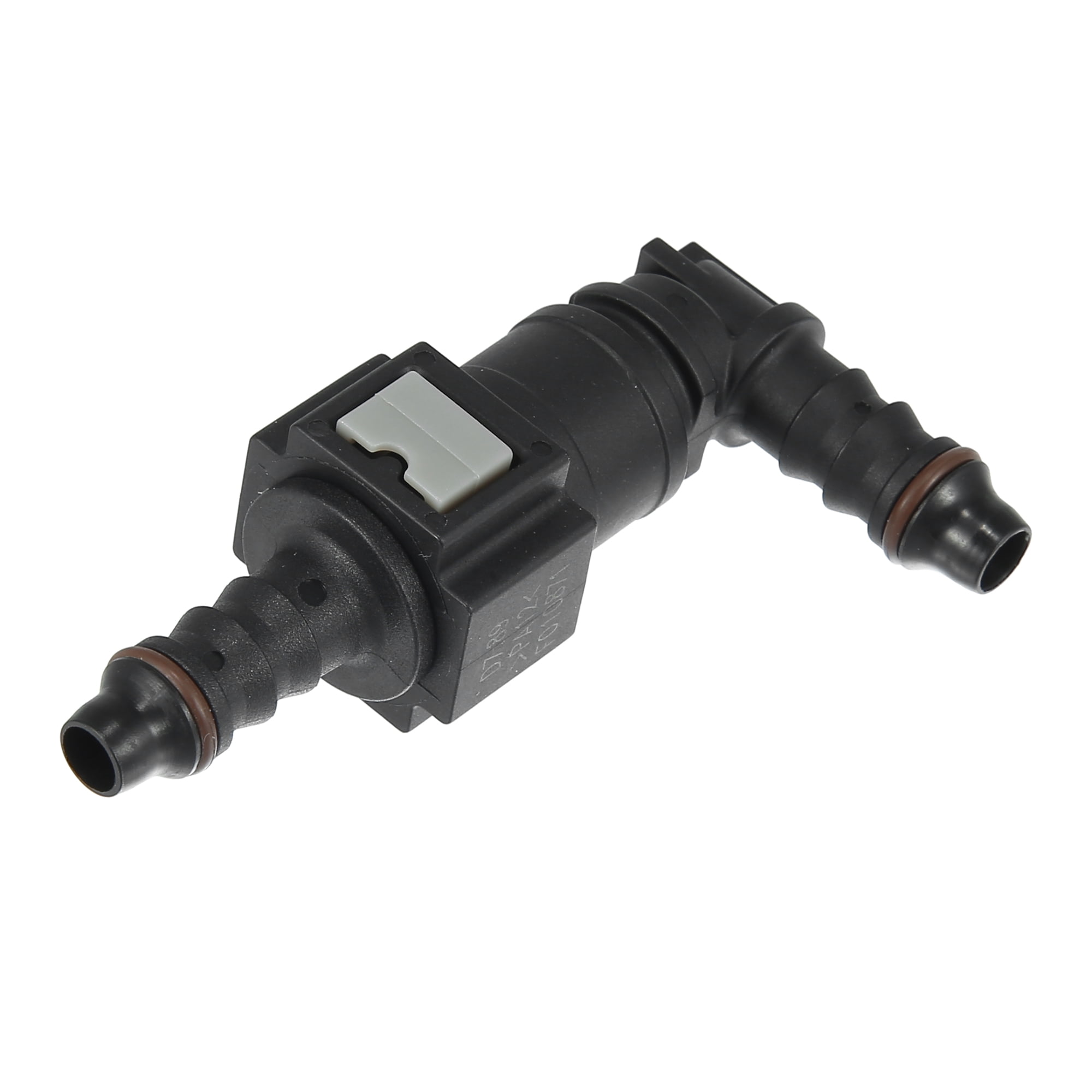 Unique Bargains 7.89mm SAE 5/16 8mm 90 Degree Fuel Line Hose Quick Release Connector
