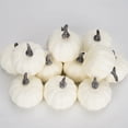 thumbnail image 5 of 12 Pcs Fall Harvest Orange / White Foam Pumpkin Artificial Pumpkins Mini Pumpkins Fall Decor Thanksgiving Table Centerpiece Halloween Decorations, 5 of 5