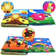 thumbnail image 4 of QJUHUNG Interactive 3D Cloth Book - Safe  Washable  Tear-Resistant Fabric for Baby Cognitive Development  Early Learning  Sensory Stimulation  and Parental Bonding with Fun Interactive El, 4 of 7