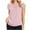 Pink, variant on gakvbuo Plus Size Summer Tops For Women Tops Dressy Casual Tunic Tops To Wear With Leggings Women's Chiffon Solid Color Short Sleeve Round Neck Casual Shirt Short Sleeve Blouse