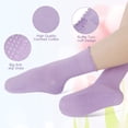 thumbnail image 3 of Bocaoying 6 Pairs Ruffle Grip Pilates Socks for Women, Non-slip Yoga Socks Athletic Crew Socks for Barre Ballet Barefoot Workout Hospital 5-7.5, 3 of 9