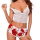 thumbnail image 1 of Gibobby Pijama algodón mujer Conjunto de pijama de encaje de lencería para mujer Conjunto de de 2 piezas Shorts Ropa de dormir(Rosa caliente,M), 1 of 5