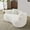 White 5, variant on Living Room Sofas Queen Size Modern White Floor Sofa with 4 Pillows, Plush Fabric Futon Sofa Couch, High-Density Foam Folding Mattress for Living Room,Guest, Bedroom,No Assembly Required,Comfortable