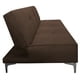 thumbnail image 3 of Sofa Cama Reclinable El Bazar Store Milo Terciopelo Chocolate , Futon 3 posiciones, Sala, 3 of 5
