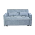 thumbnail image 1 of Ilios Innova | Sofá Cama Nova Azul 2 en 1, Diseño Moderno Multifuncional con Ruedas, Bolsillos Laterales y Cojines., 1 of 9