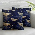 thumbnail image 3 of Throw Pillow Covers Home Decor Set  Pillow Cases Decorative Inches Outdoor Cushion Couch Sofa Pillowcases Moon Moth Butterfly Vintage Space Retro, 3 of 5
