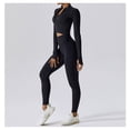 thumbnail image 3 of Chaqueta de Yoga for mujer, chaqueta de Yoga deportiva for correr al aire libre con cremallera, chaqueta de manga larga, ropa de Yoga de secado rápido for niñas, 3 of 7
