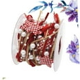 thumbnail image 5 of TABLZONE Christmas Ribbon Rolls Wired Xmas Decorations 1 Roll Multi Design, 5 of 8
