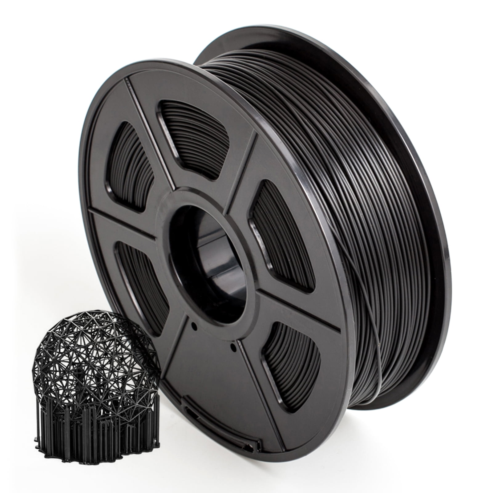 SUNLU PETG 3D Printer Filament 1.75mm 1KG/2.2LB Spool Black 3D Printer Material 