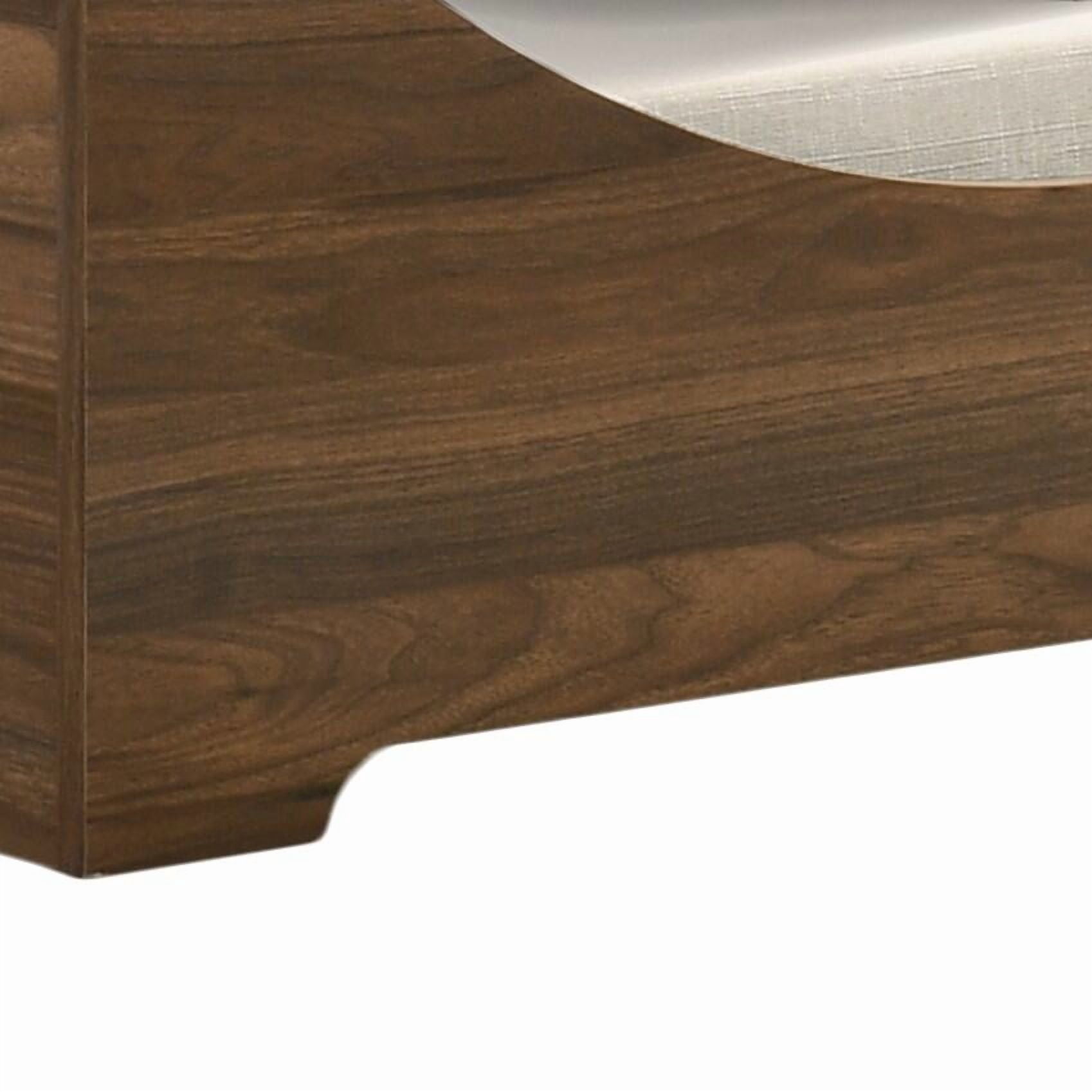 Orthopedic Dog Bed, Gino 36"W Brown Alder Wood Finish 36"W Modern Comfy Pet Bed with Cushion, Brown Dog Bed,Particle Board Cat Bed, Pet Supplies Pet Beds & Furniture