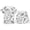 AB33 White, variant on Tisuna Boys Diy Pajama Set Halloween Ghost Print Short Sleeve Round Neck Shorts Sleepwear Outfit Elastic Waist Casual Loungewear For Kids 2-12 Years White Size 3-4 Years
