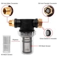 thumbnail image 3 of JIAHAOO 3/4 Inch GHT Garden Hose Water Filter Inline 80 PSI for Pressure Washers 40 & 100 Mesh Screens Washer Pump Protection, 3 of 7