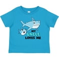 thumbnail image 3 of Inktastic My Uncle Loves Me with Cute Sharks Boys or Girls Baby T-Shirt, 3 of 5