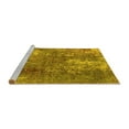 thumbnail image 2 of Ahgly Company Machine Washable Indoor Rectangle Oriental Yellow Industrial Area Rugs, 6' x 9', 2 of 4