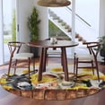 thumbnail image 4 of Round Area Rugs Collection 8 Ft, Cute Farm Animals Non-Slip Residential Carpet, Farmhouse Cow Pig Sunflowers Indoor Crawling Mats Runner Rugs for Living Room/Dining Room/Bedroom, 4 of 9
